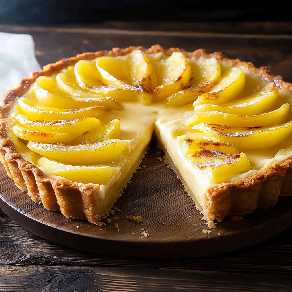 Tarte aux Pommes à la Crème Pâtissière