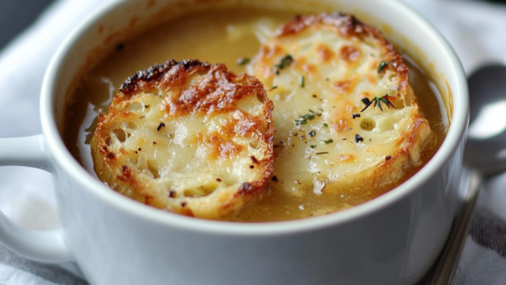 Soupe à l'Oignon Gratinée