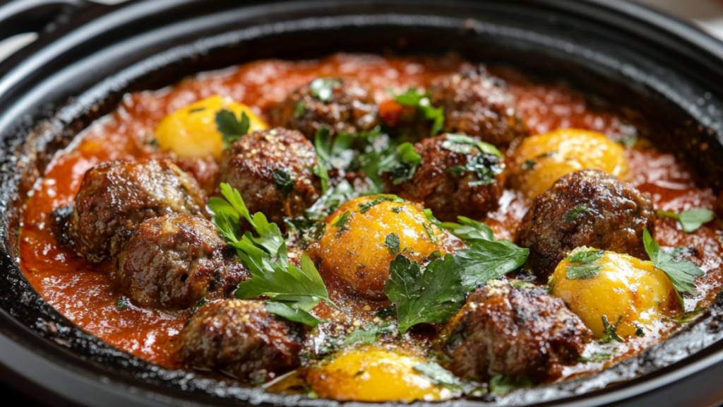 Tajine de Kefta aux Œufs