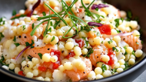 Salade de pâtes perles au surimi