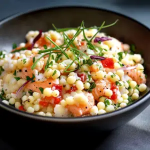 Salade de pâtes perles au surimi