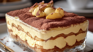 Tiramisu à la crème pâtissière