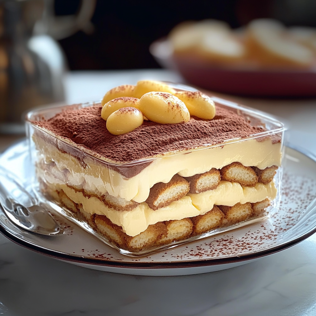 Tiramisu à la crème pâtissière