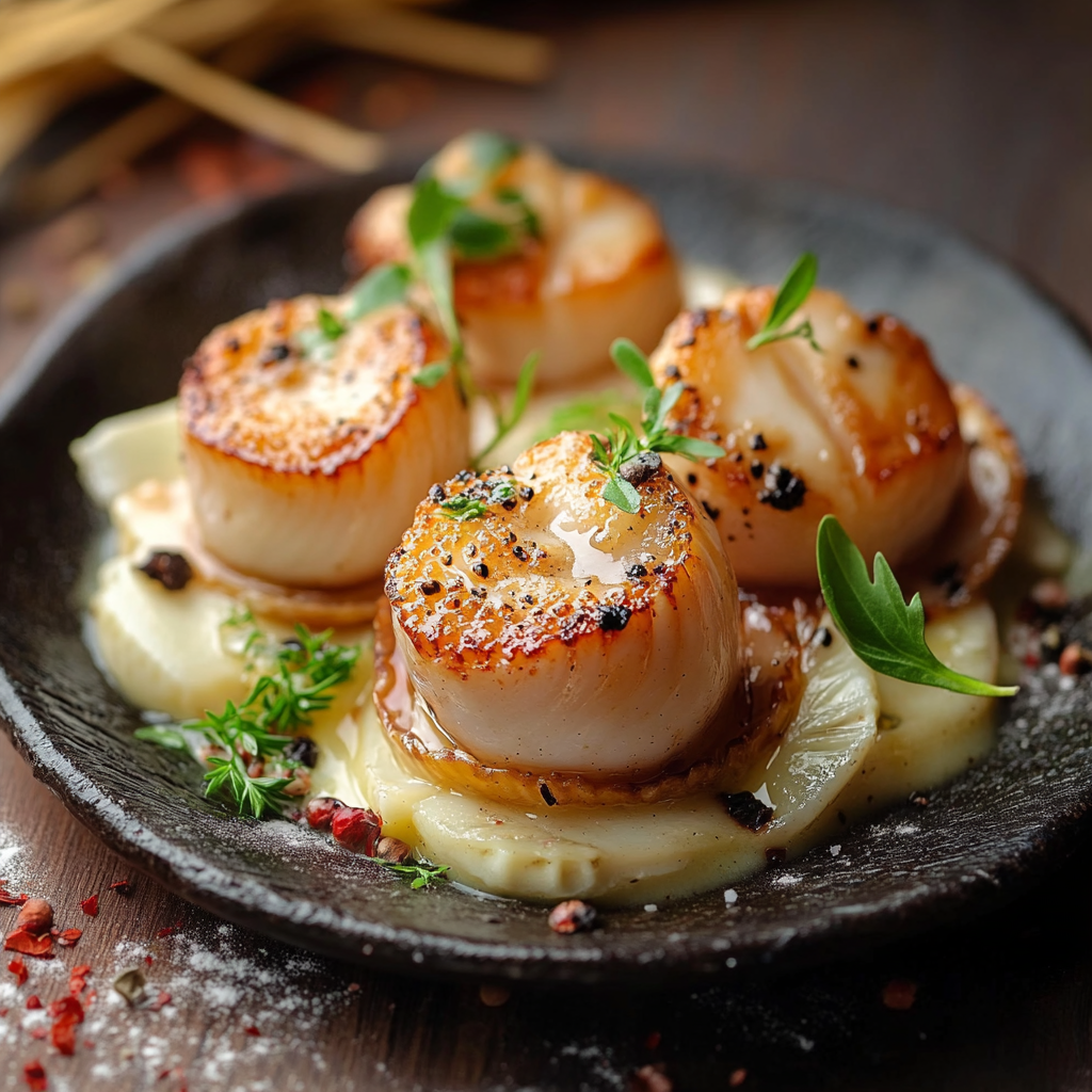 Voyage Culinaire Enchanté : Coquilles Saint-Jacques, Poireaux