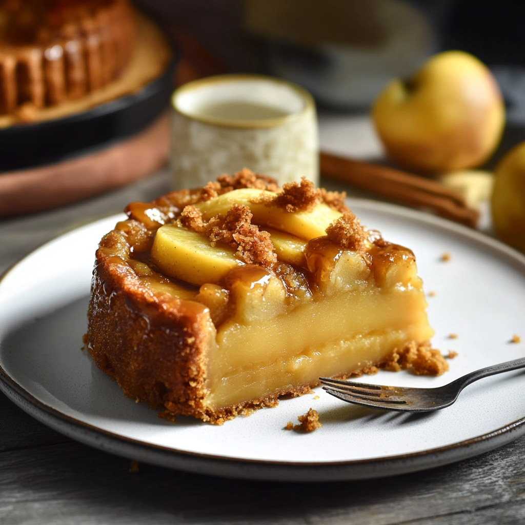 Délice Automnal : Gâteau au Yaourt Pommes et Caramel Beurre Salé