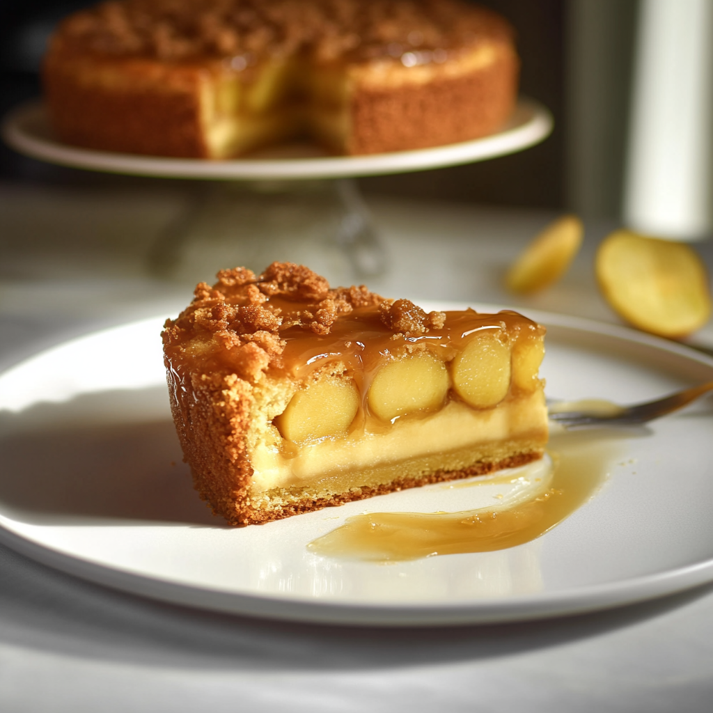 Délice Automnal : Gâteau au Yaourt Pommes et Caramel Beurre Salé