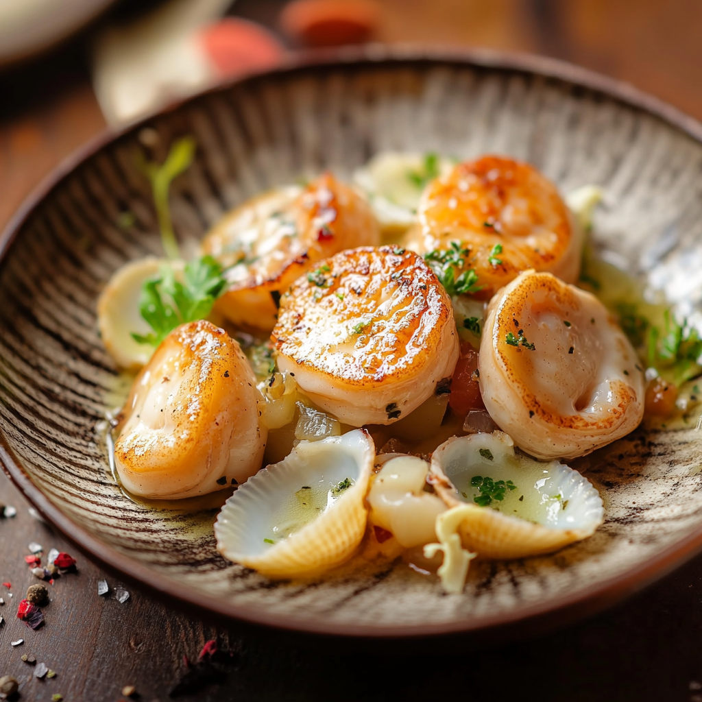 Voyage Culinaire Enchanté : Coquilles Saint-Jacques, Poireaux