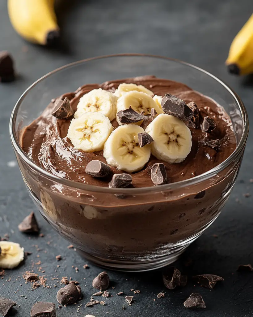 Recette facile de mousse au chocolat et à la banane