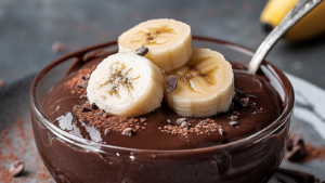 Recette facile de mousse au chocolat et à la banane