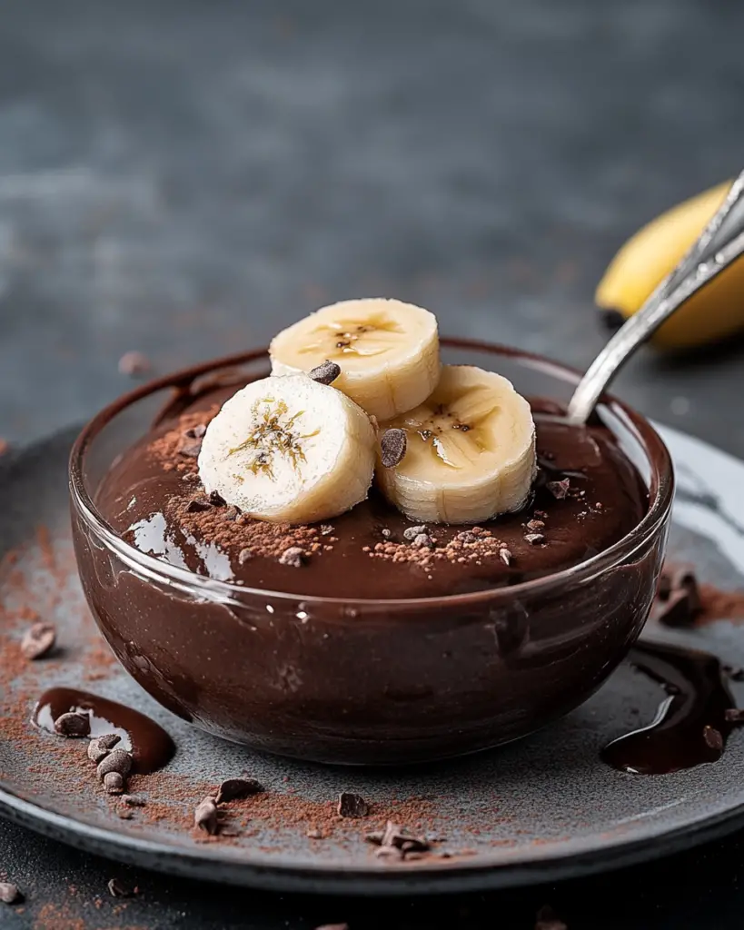 Recette facile de mousse au chocolat et à la banane