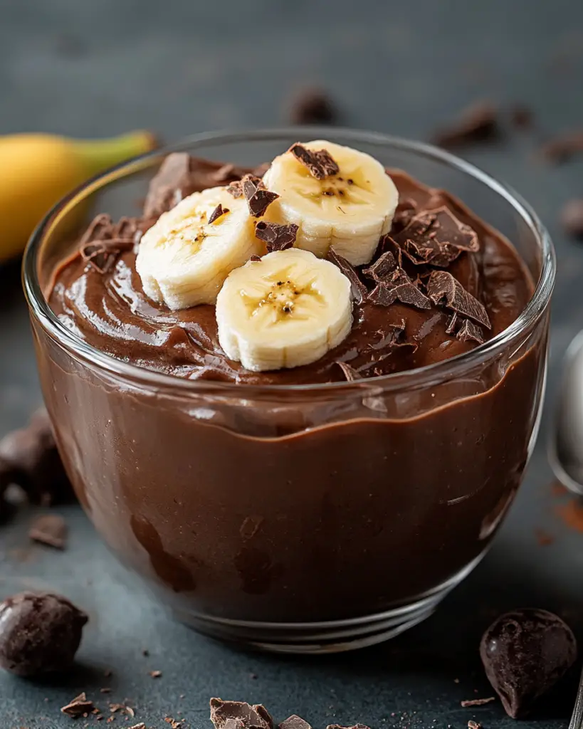 Recette facile de mousse au chocolat et à la banane