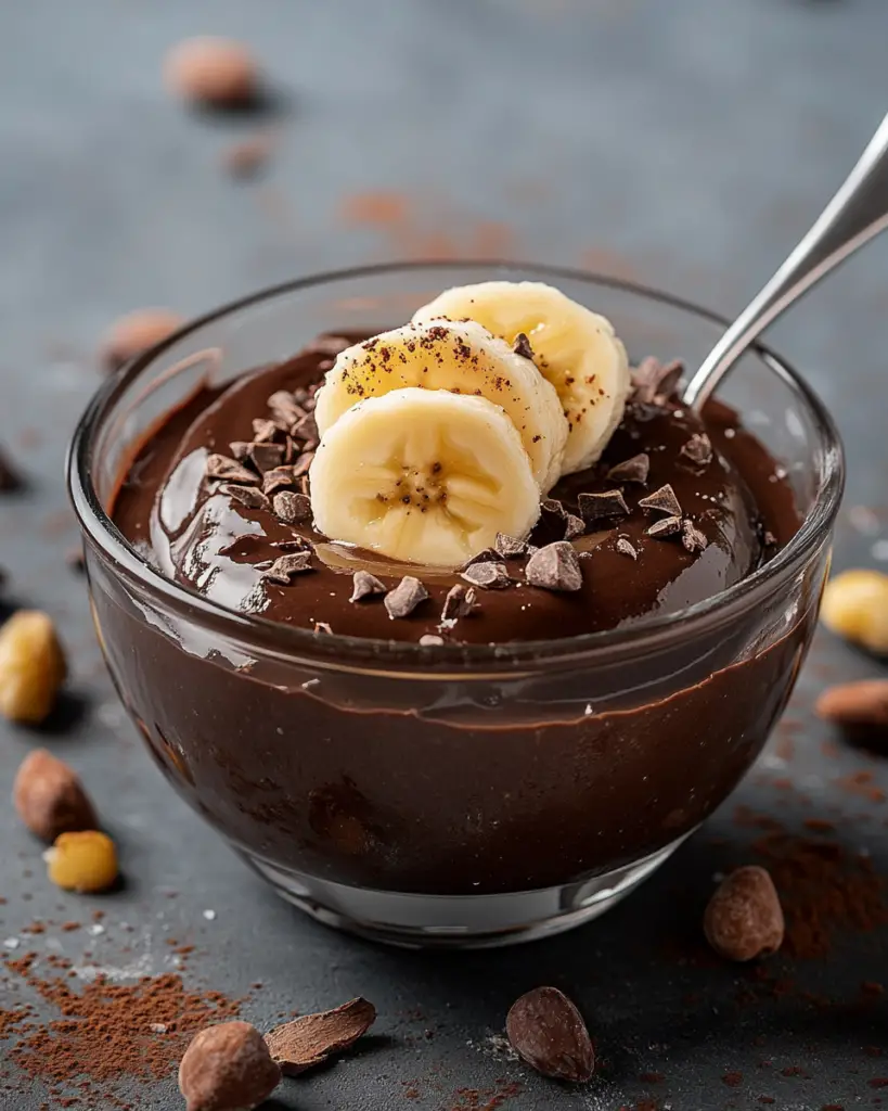 Recette facile de mousse au chocolat et à la banane