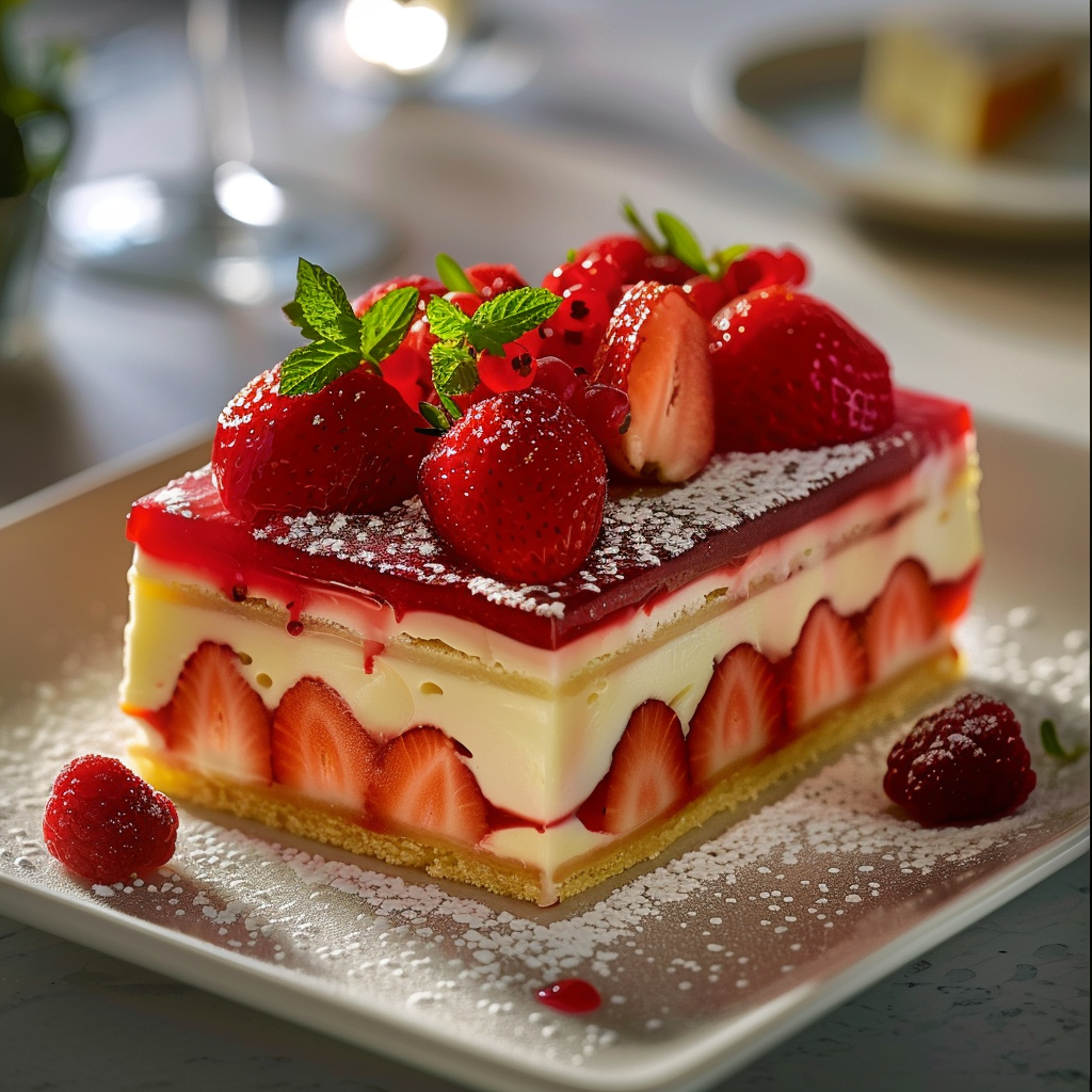 recette fraisier printanier depuis recettemoderne.com