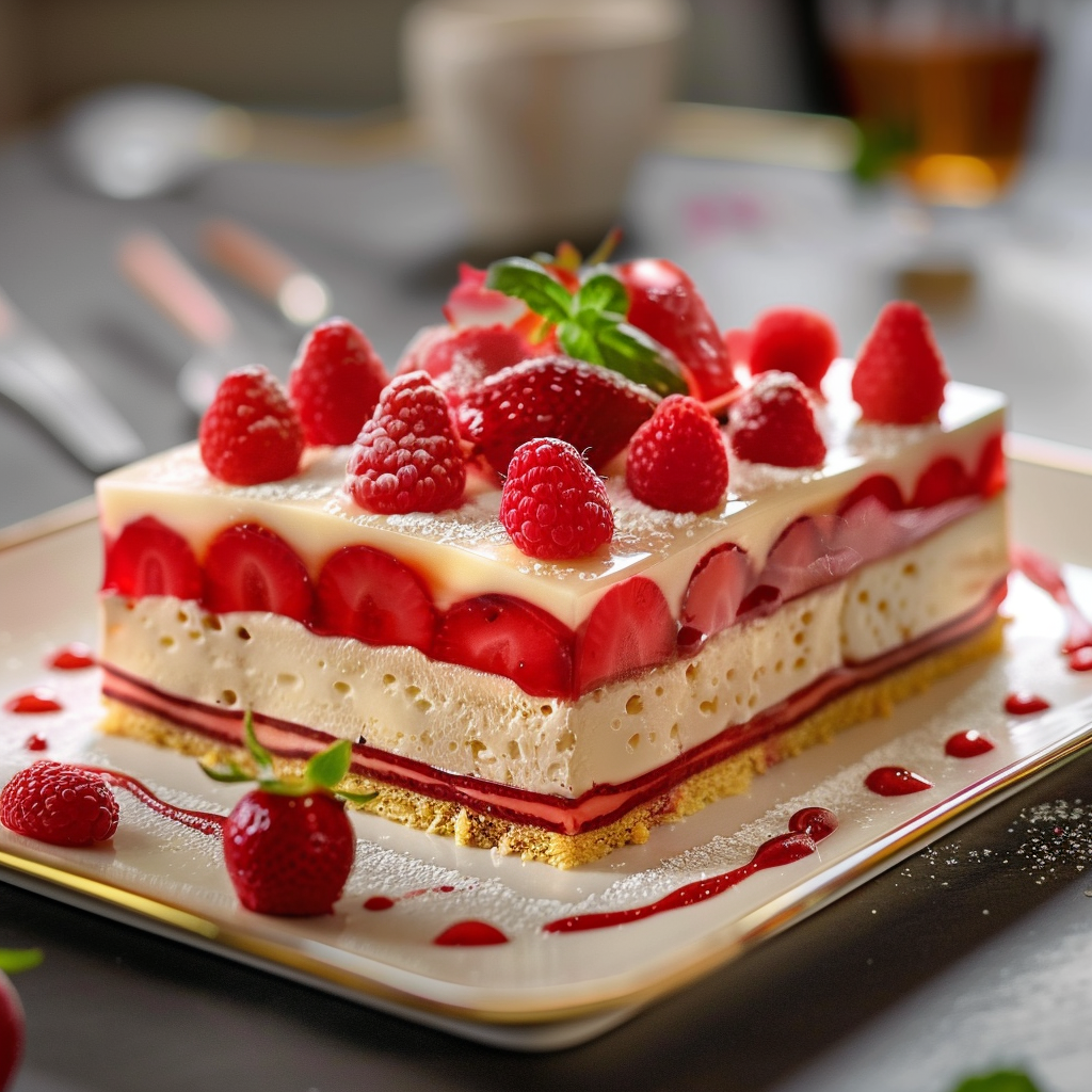 recette fraisier printanier depuis recettemoderne.com