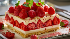 recette fraisier printanier
