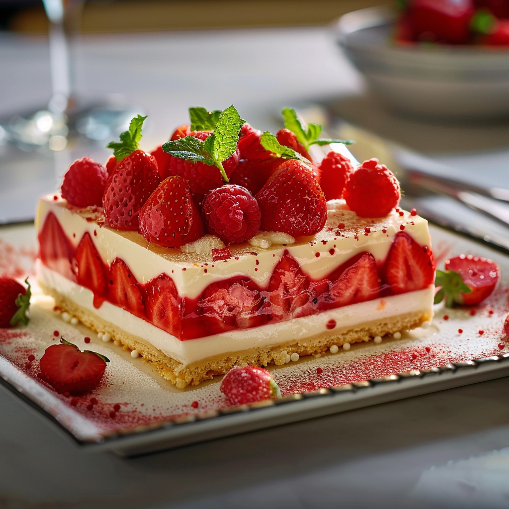 recette fraisier printanier