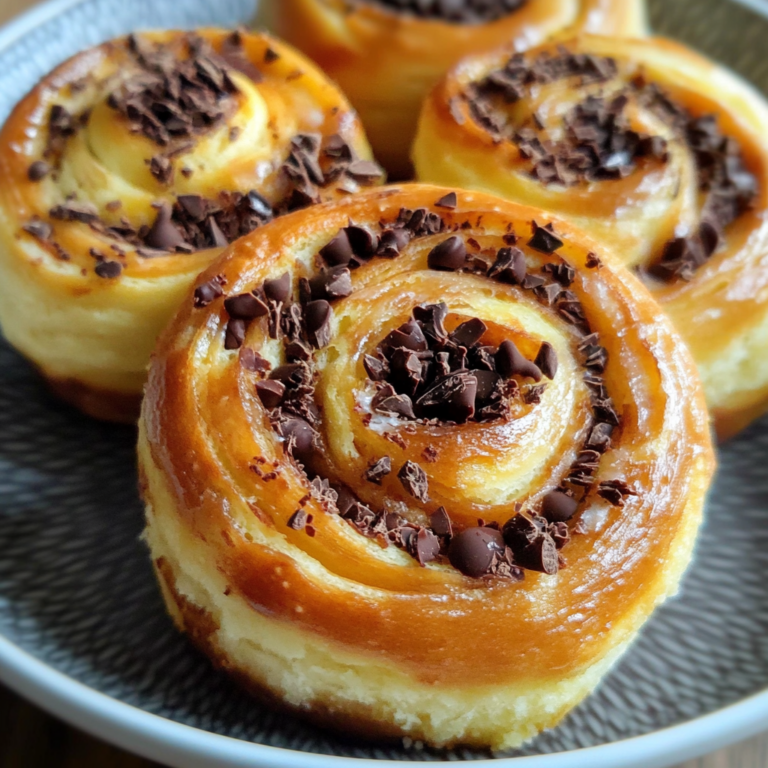 Names Roulés Roulés à la Crème Pâtissière et Chocolat : Recette Gourmande