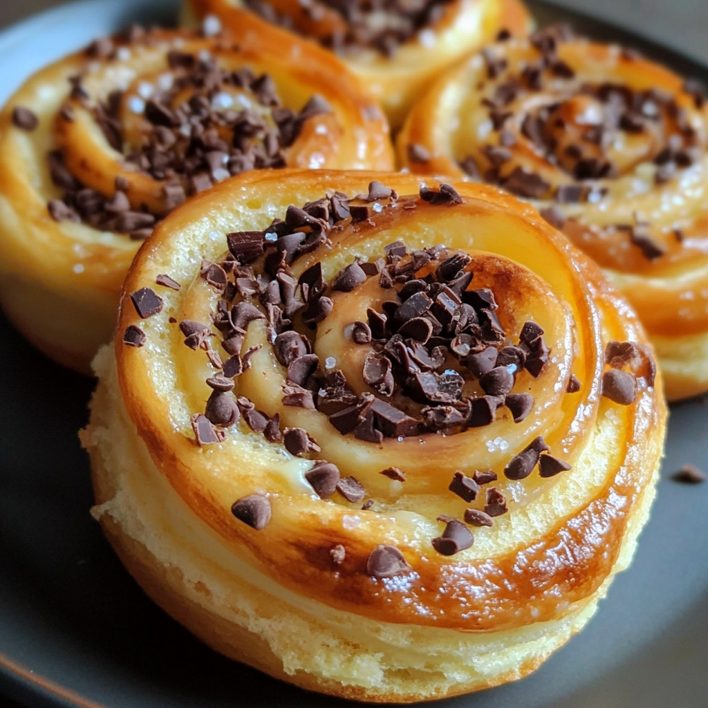 Roulés à la Crème Pâtissière et Chocolat