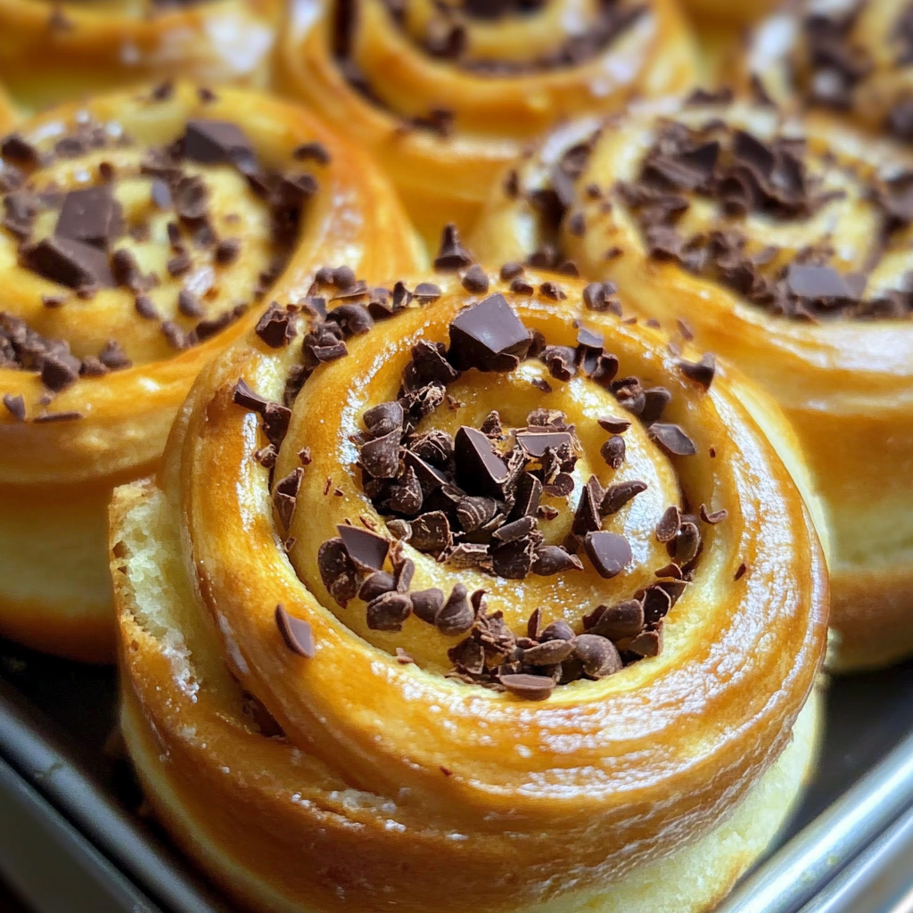 Roulés à la Crème Pâtissière et Chocolat