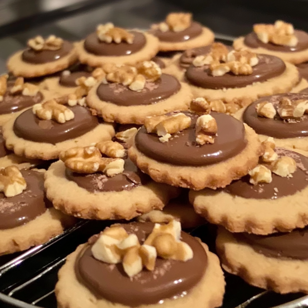 sablés aux noix et chocolat