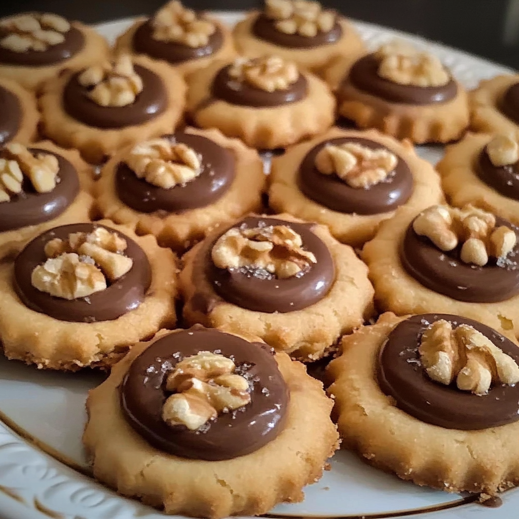 sablés aux noix et chocolat