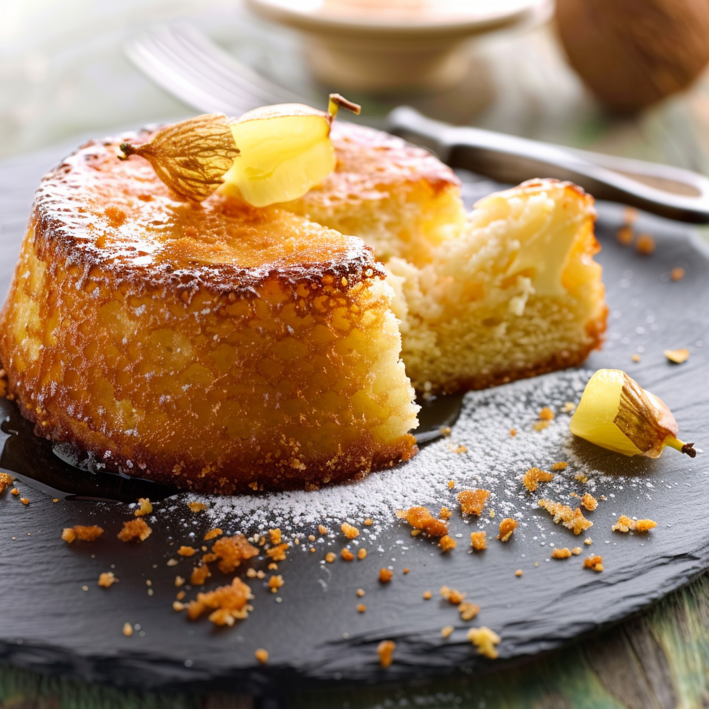 Recette de Gâteau de Semoule à la Noix de Coco et au Citron