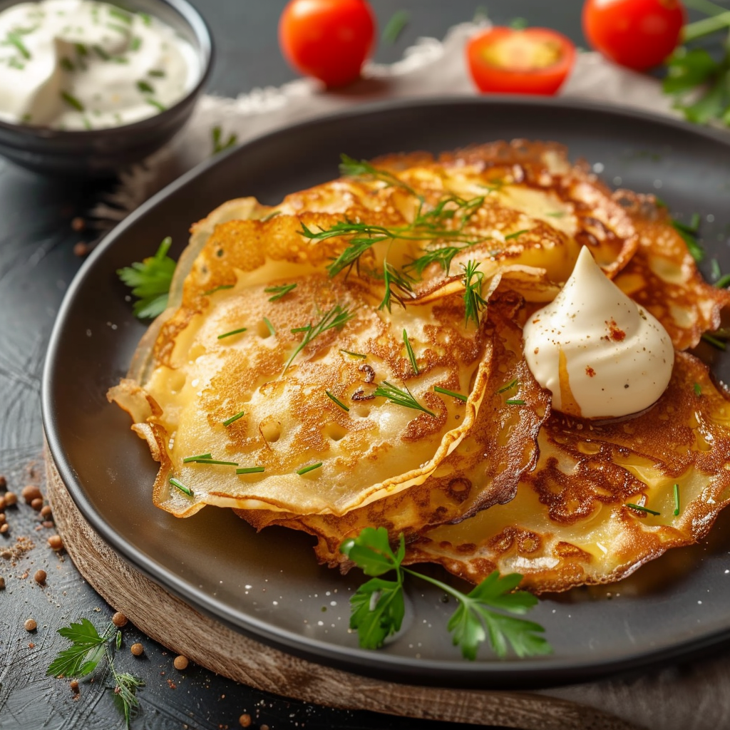 Crêpes de Pomme de Terre depuis recettemoderne.com