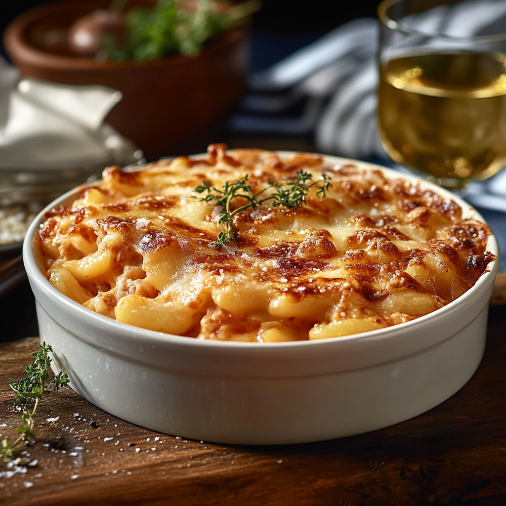 gratin de pâtes au thon