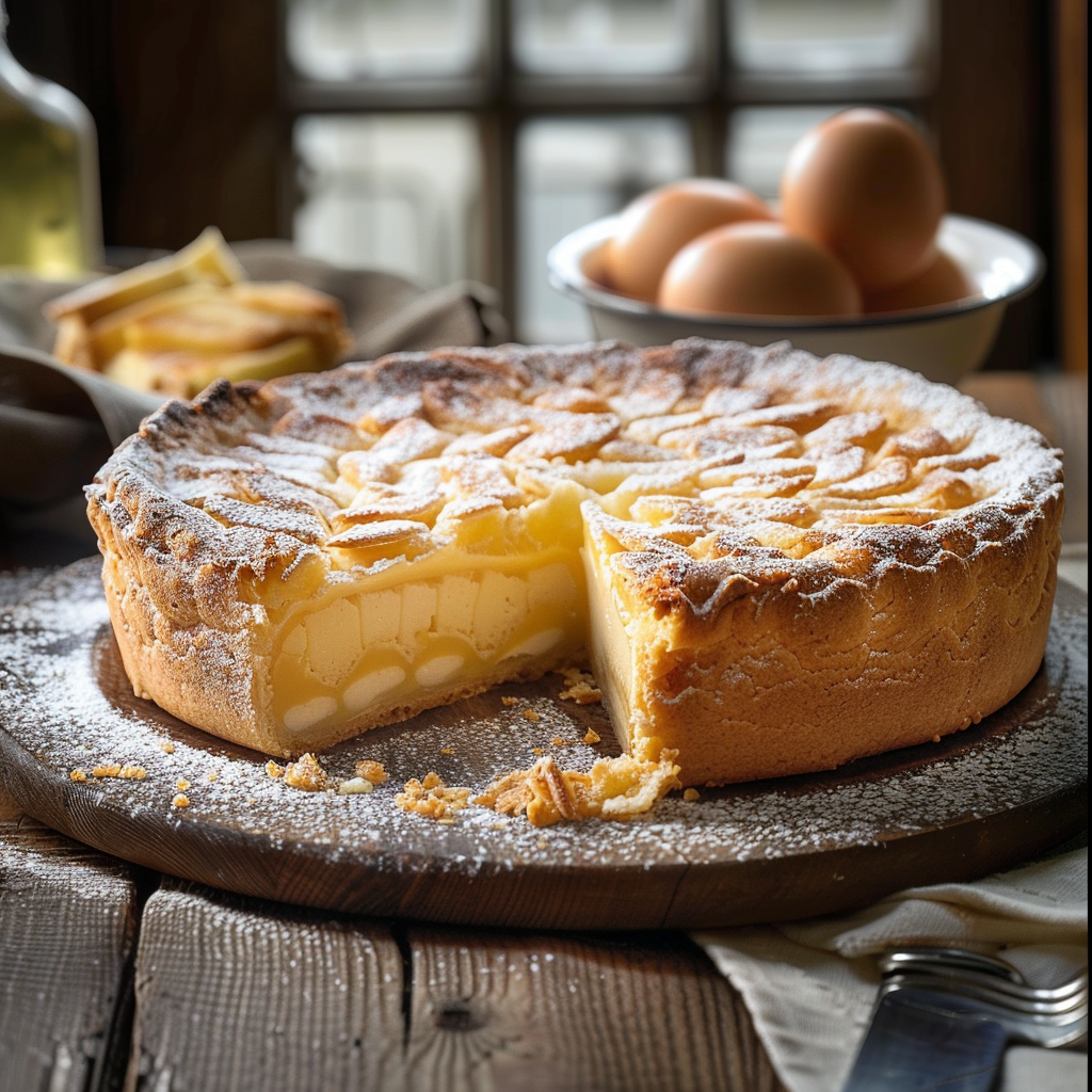 Recette de la Torta della Nonna depuis recettemoderne.com