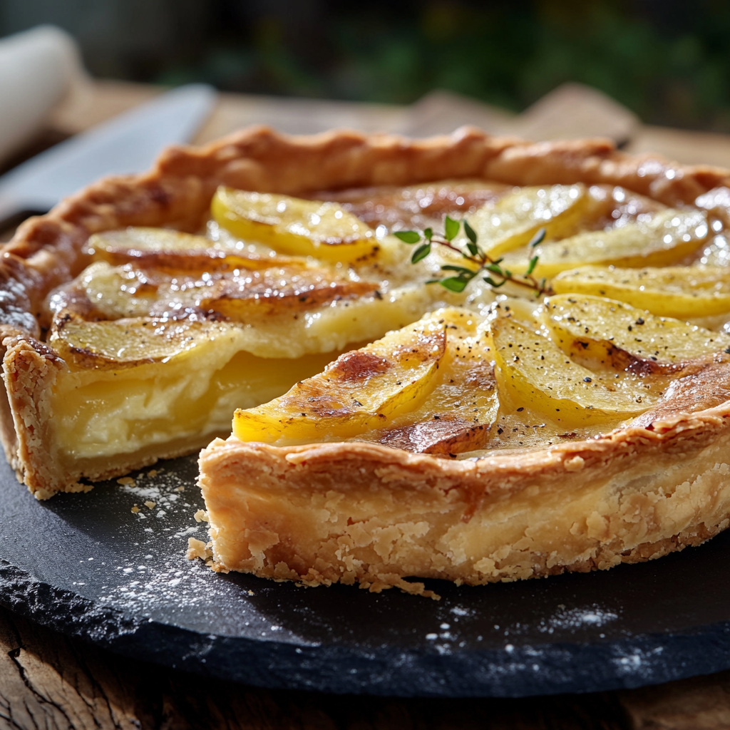 tarte aux pommes façon quiche