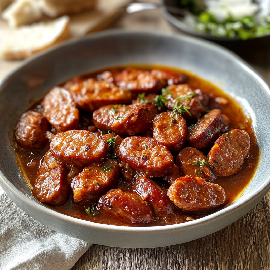 Saucisses Réunionnaises Mijotées