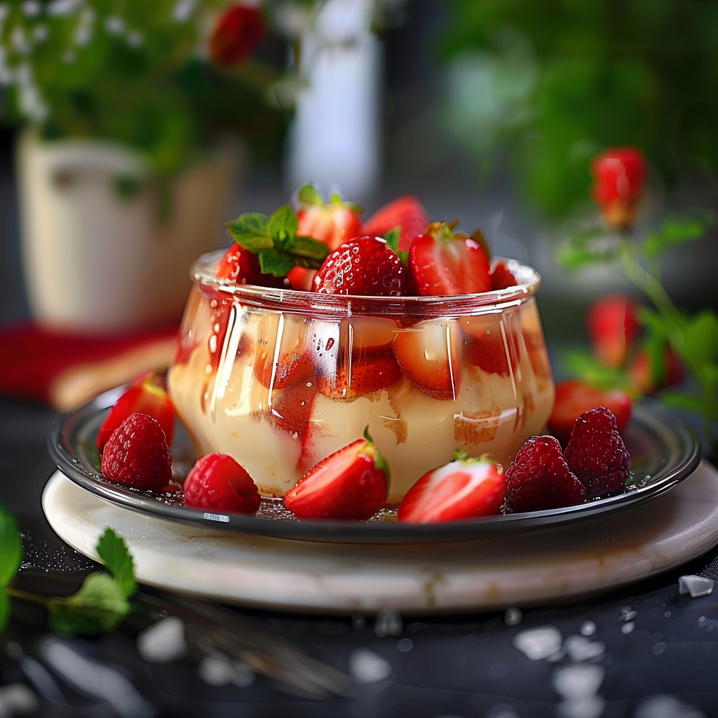 Pudding à la Fraise Depuis recettemoderne.com