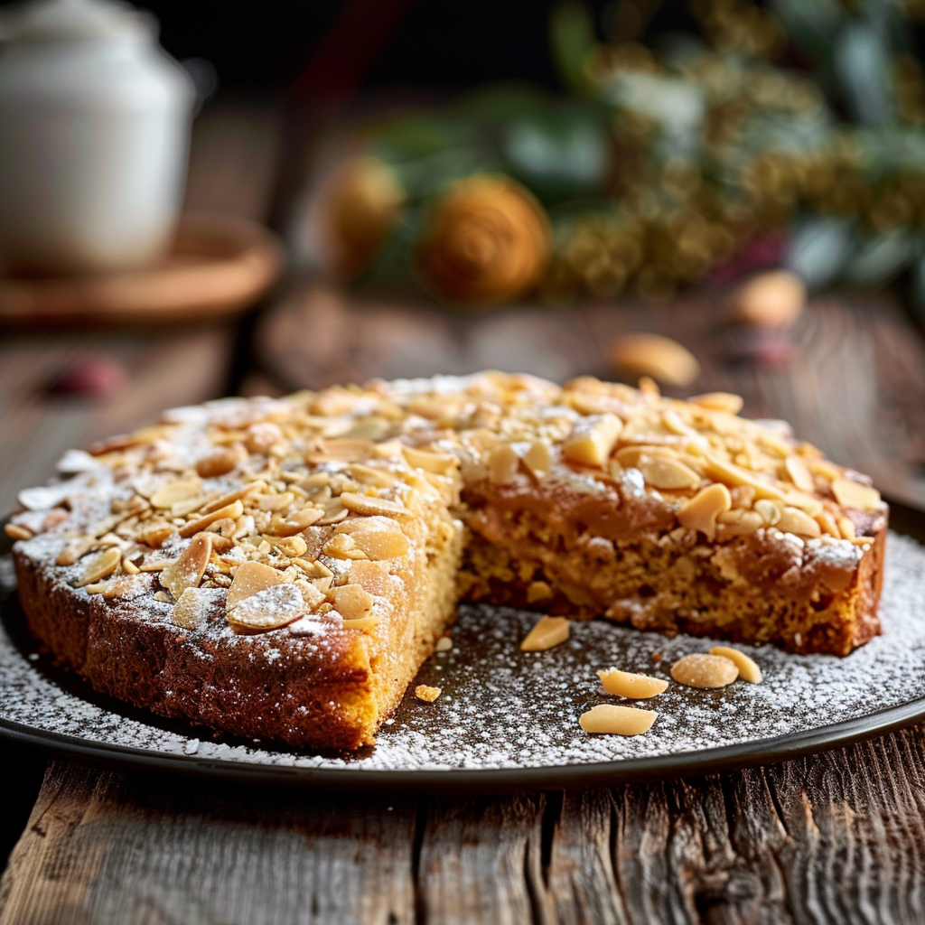 Gâteau d'Amandes de Belle-Maman depuis recettemoderne.com