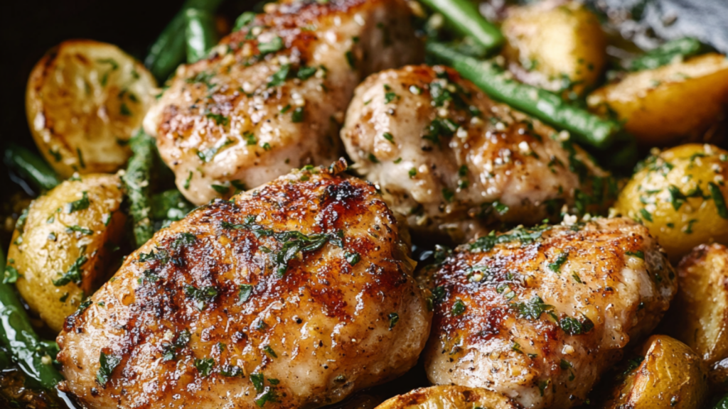 pour le cuisses de poulet à l'ail et au citron
