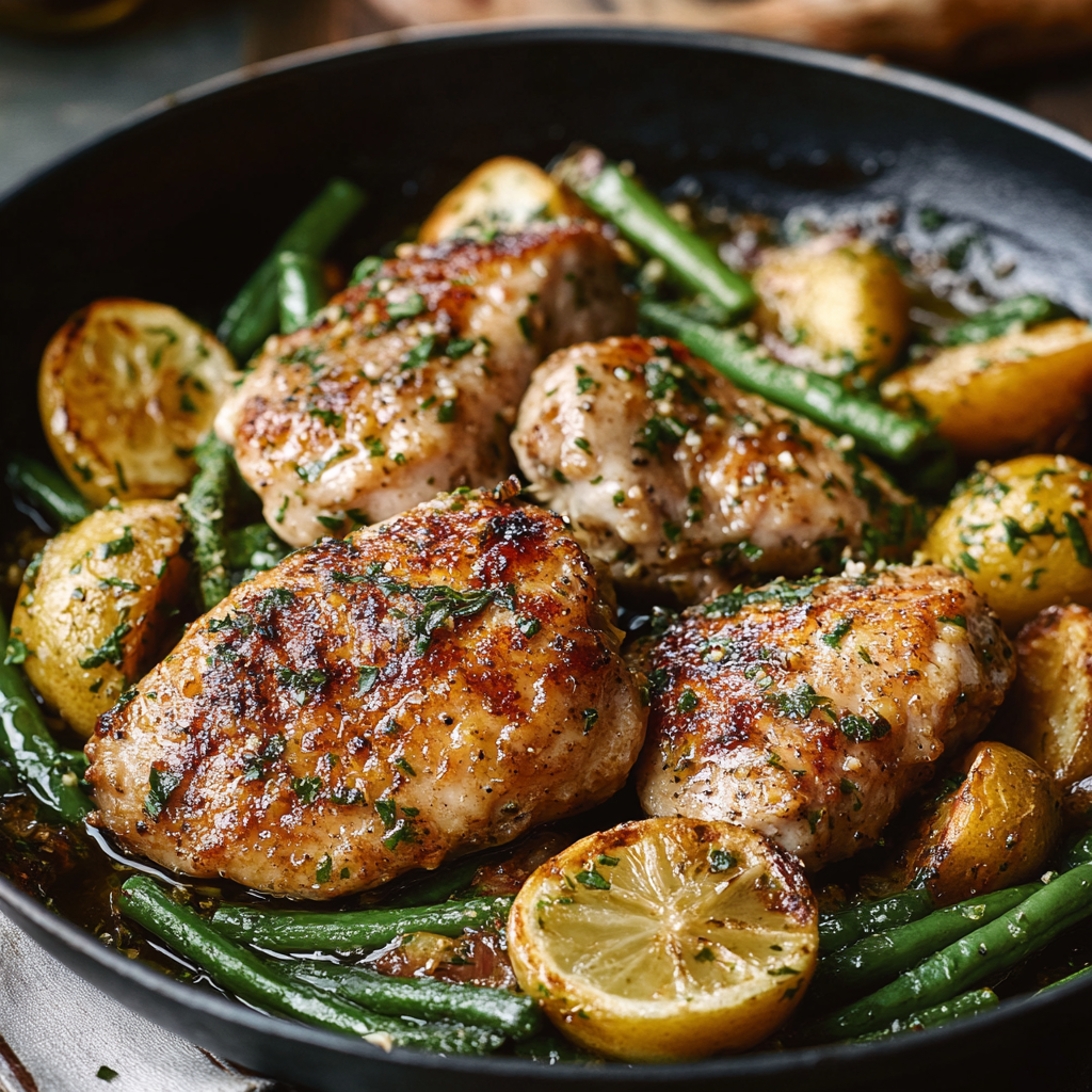 pour le cuisses de poulet à l'ail et au citron