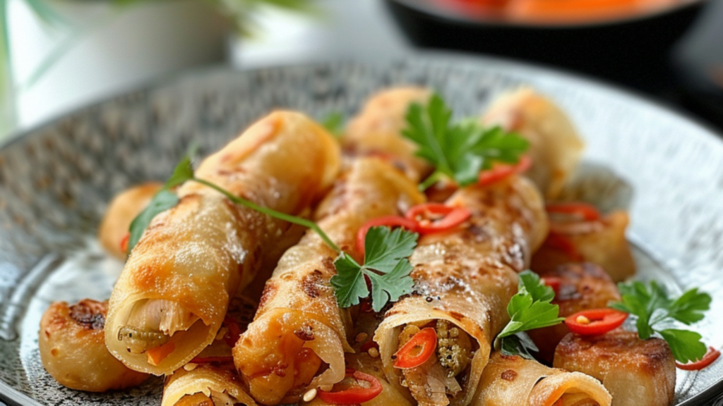 nems au poulet et crevettes depuis recettemoderne.com