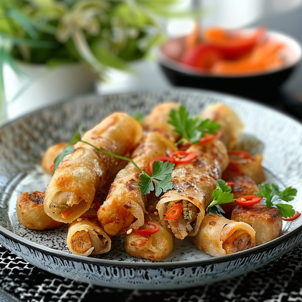 nems au poulet et crevettes depuis recettemoderne.com