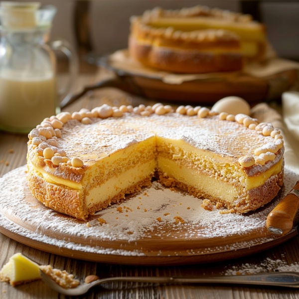 Recette de la Torta della Nonna depuis recettemoderne.com