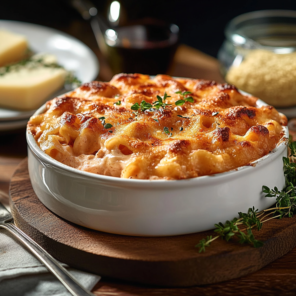 gratin de pâtes au thon