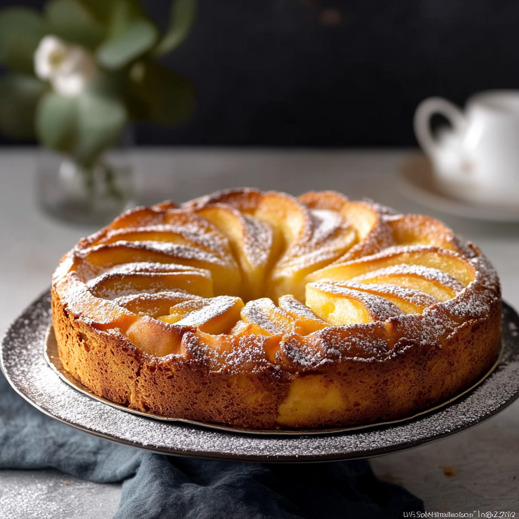 gâteau au yaourt et aux pommes