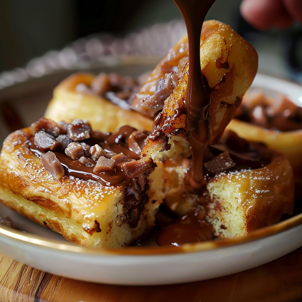 Recette gourmande : Pain de mie roulé au Nutella façon pain perdu