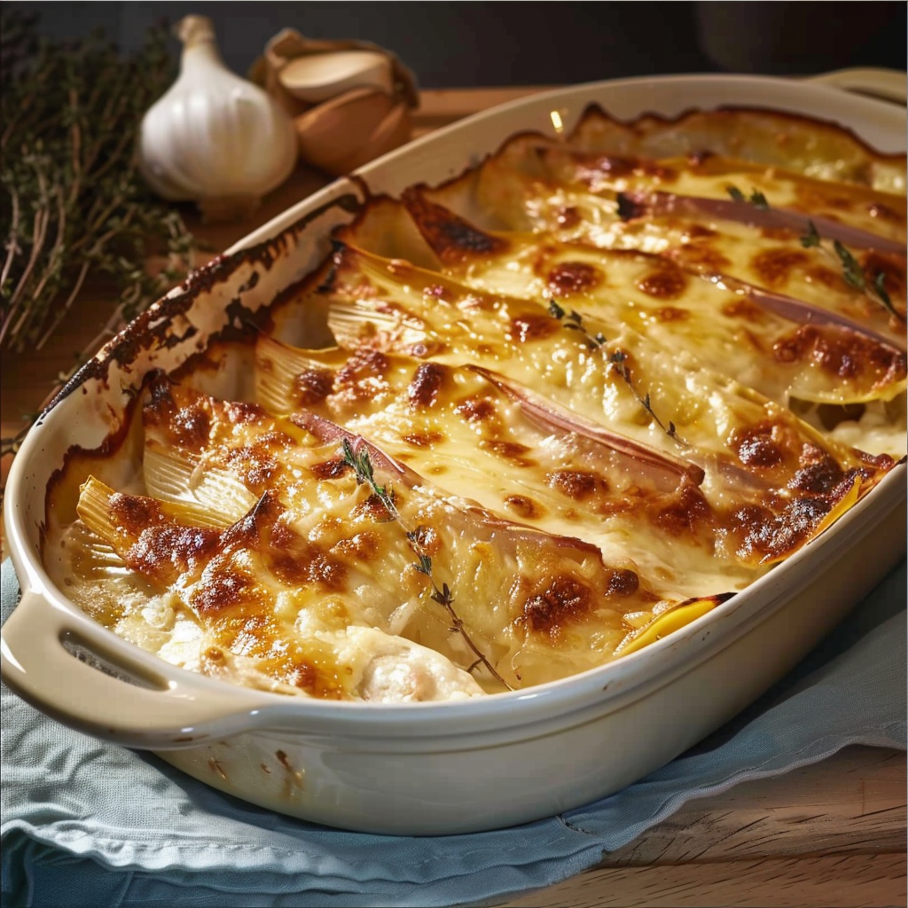 Recette de Gratin d’Endives Mariette : Un Plat Réconfortant et Délicieux