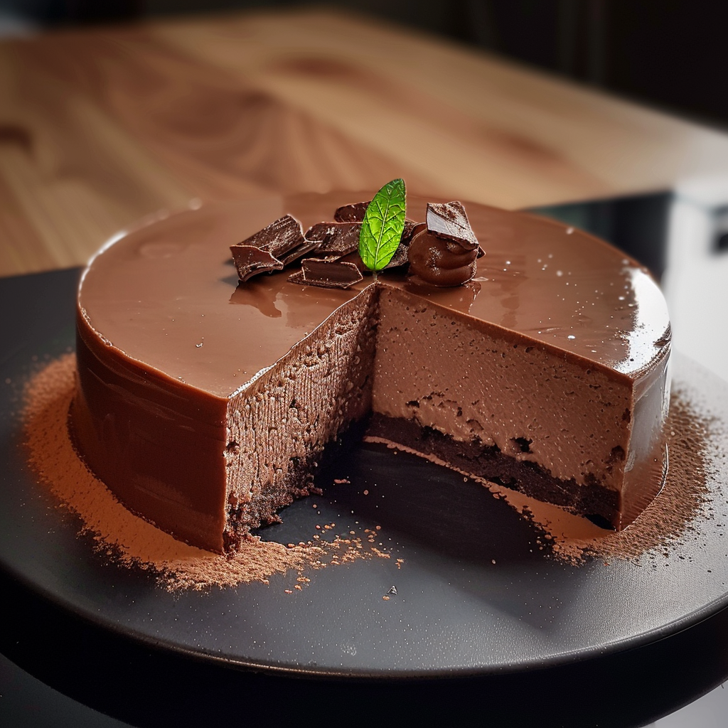 Gâteau mousse au chocolat depuis recettemoderne.com
