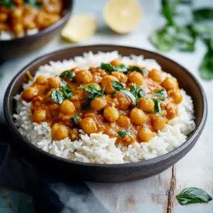 Curry de Pois Chiches à l'Indienne depuis recettemoderne.com