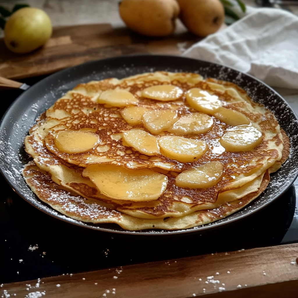 Crêpes Alsaciennes Épaisses aux Pommes