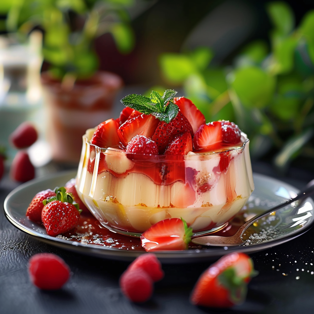 Pudding à la Fraise Depuis recettemoderne.com