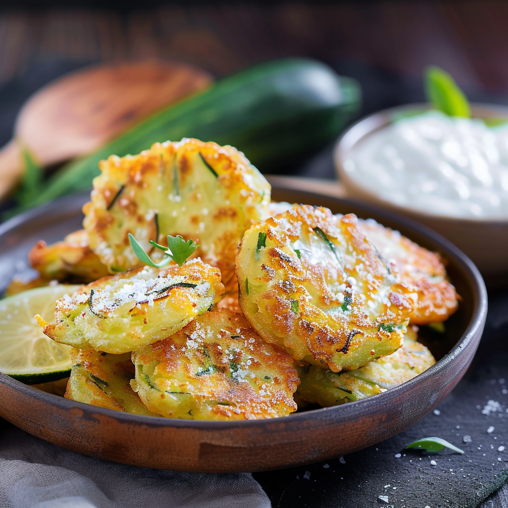 Recette de Beignets de Courgettes à la Cuillère