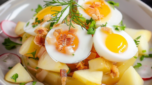 Recette de Salade de Pommes de Terre au Thon et Œufs Frais