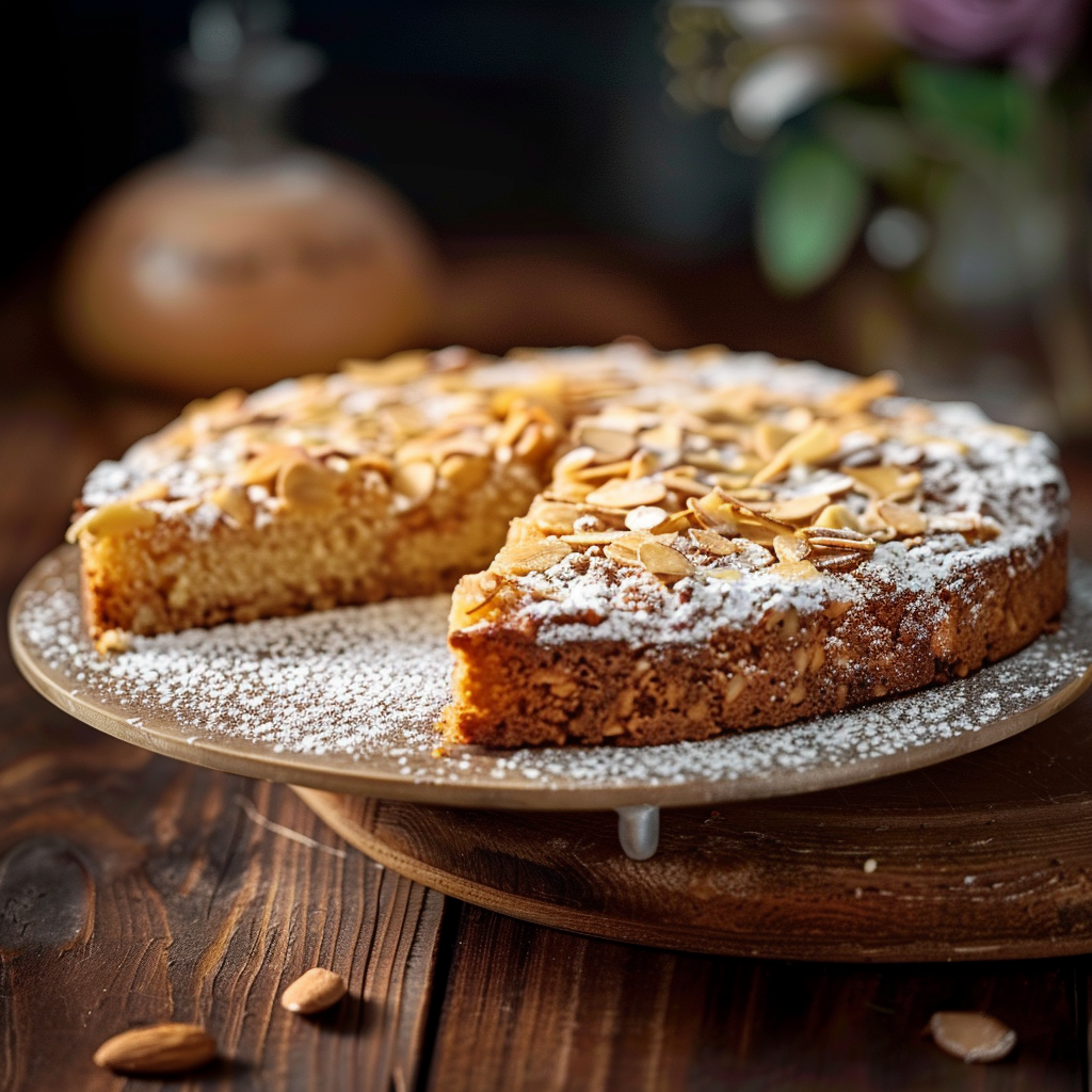 Gâteau d'Amandes de Belle-Maman depuis recettemoderne.com
