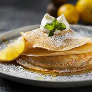 Recette de crêpes au citron et au sucre